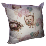 Forest Owl Nesting Scatter Cushion