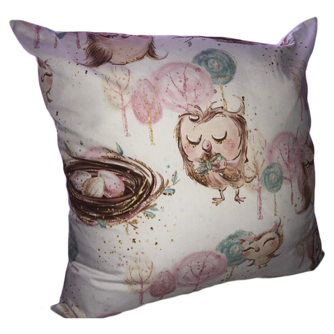 Forest Owl Nesting Scatter Cushion