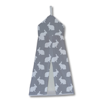 White on Grey Hop Nappy Stacker