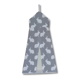 White on Grey Hop Nappy Stacker