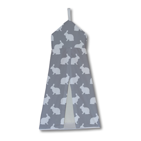White on Grey Hop Nappy Stacker
