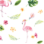 Tropical Flamingo Padded Cot Bumper
