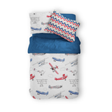 Red and Blue Air Show Kids Duvet Set