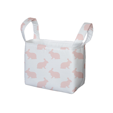 Blush Hop Fabric Storage Bin