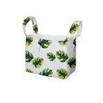 Monstera Leaves Fabric Storage Bin