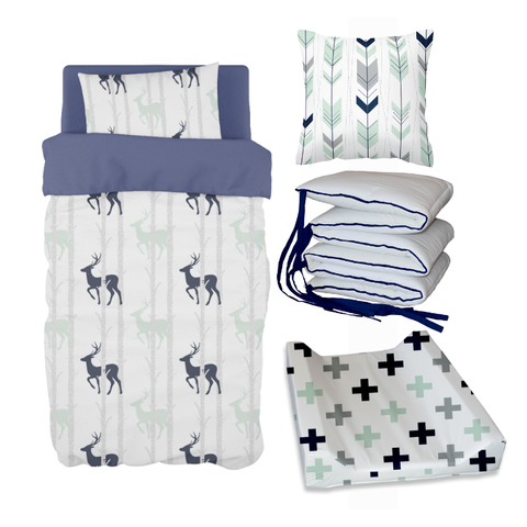Navy Birch Stag Bale Set