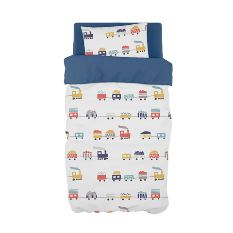 Choo Choo Primary Cot Duvet Set