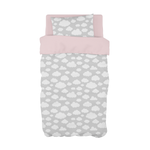 Grey Cloudy Cot Duvet Set