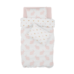 Pink Hop Cot Duvet Set