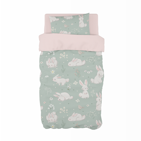 Meadow Hares Cot Duvet Set