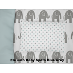 Grey Ele Cot Duvet Set