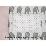 Grey Ele Cot Duvet Set