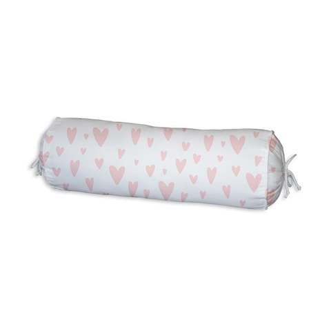 Hearts All Over Bolster Cushion