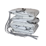 Grey Air Show Padded Cot Bumper