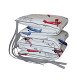 Red and Blue Air Show Padded Cot Bumper