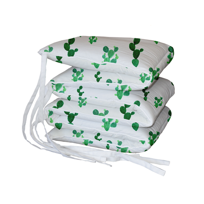 Watercolour Cacti Padded Cot Bumper
