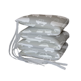 Grey Traffic Padded Cot Bumper