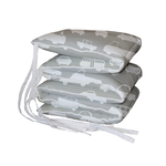 Grey Traffic Padded Cot Bumper