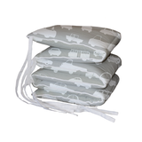 Grey Traffic Padded Cot Bumper