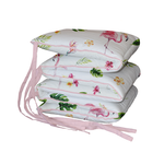 Tropical Flamingo Padded Cot Bumper