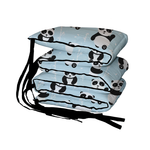 Blue Playful Panda Padded Cot Bumper