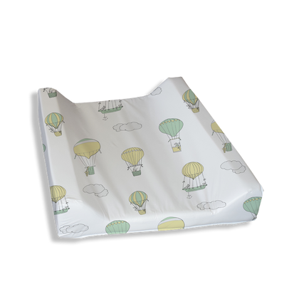 Up and Away Yellow Mint Change Mat Cover