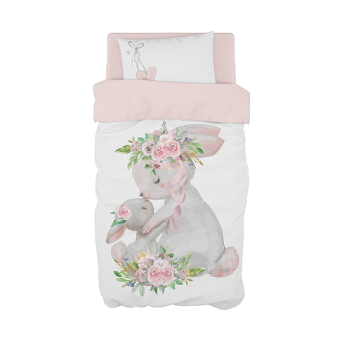 Bunny Love Cot Duvet Set