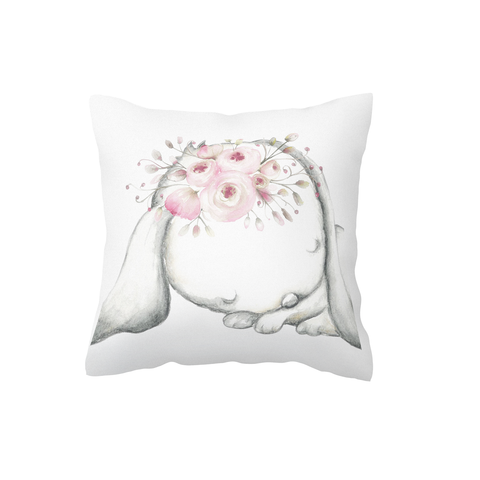 Sleeping Boho Bunny Scatter Cushion Cover