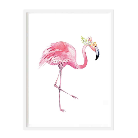 Bowing Flamingo Print