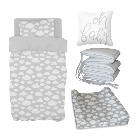 Grey Cloudy Bale Set