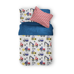 Diggers & Dozers Primary Kids Duvet Set