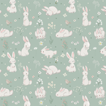 Meadow Hares Padded Cot Bumper
