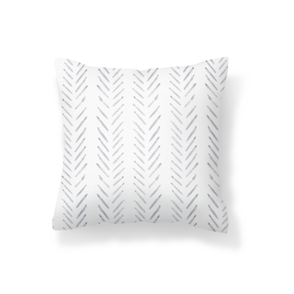 Light Grey Herringbone Scatter Cushion