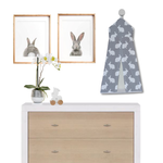 White on Grey Hop Nappy Stacker