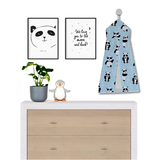 Blue Playful Panda Nappy Stacker