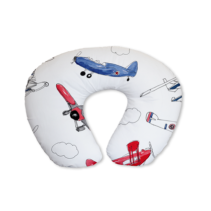 Red and Navy Air Show Feeding Cushion