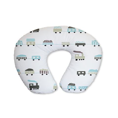 Choo Choo Blue Feeding Cushion