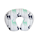 Birch Stags Navy Feeding Cushion