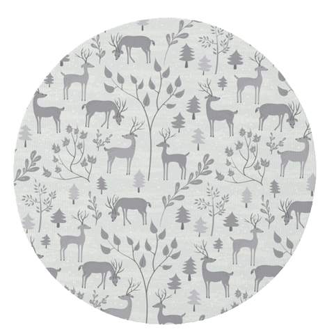 Grey Snowy Woodland Play Mat