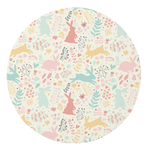 Pastel Spring Rabbits Play Mat