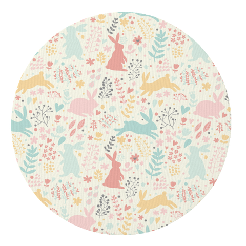 Pastel Spring Rabbits Play Mat