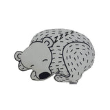 Black Sleeping Bear Cushion