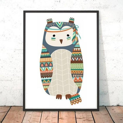Tribal Owl Print