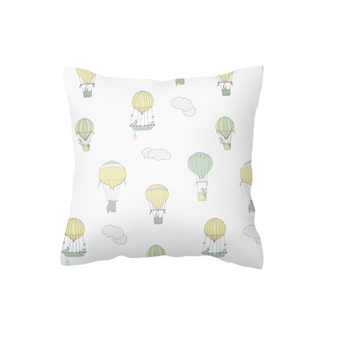 Mint and Yellow Up and Away Scatter Cushion