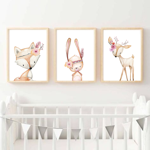 Woodland Babies Print Set